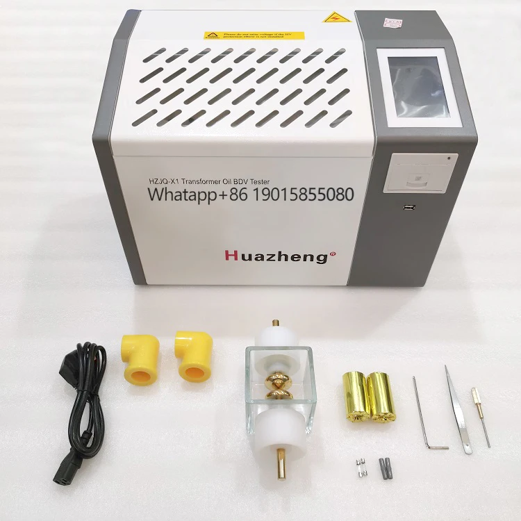 

HZJQ-X1 ASTM D1816 Standard Transformer Oil Disruption Voltage Measurement 80kV Insulation Oil Breakdown Voltage Tester