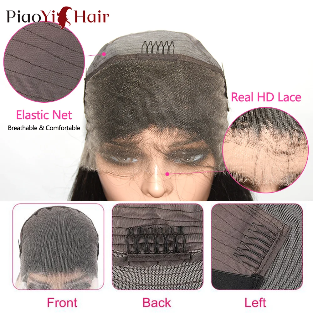 حقيقي HD الدانتيل الباروكات الأمامية 13x4 الدانتيل شعر طبيعي مفرود الباروكات 100% البرازيلي خصلات الشعر المستعار الإنسان 210% الكثافة رقيقة HD غير مرئية الدانتيل