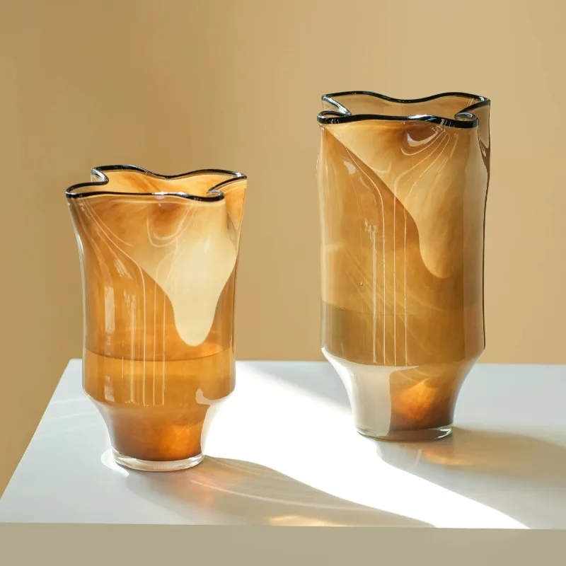 Modern Simple Glazed Vase Home Decoration Ornament تحف كبيره للمنزل В Скандинавском Стиле Floreros Altos Home Decor Jarrones