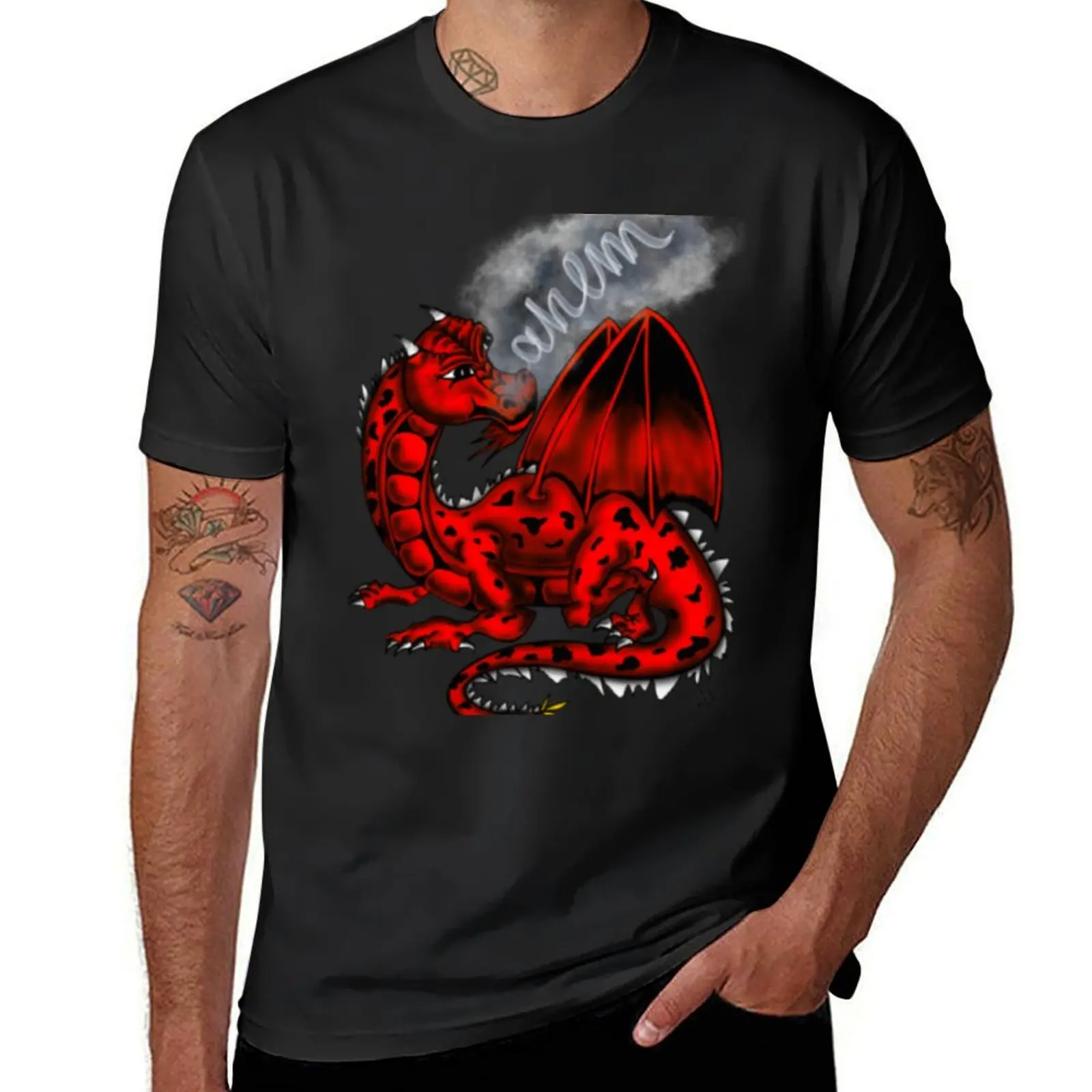 Red Dragon spewing “ahem” smoke (clearing her throat); keeping it cool...let’s call her Patience T-Shirt