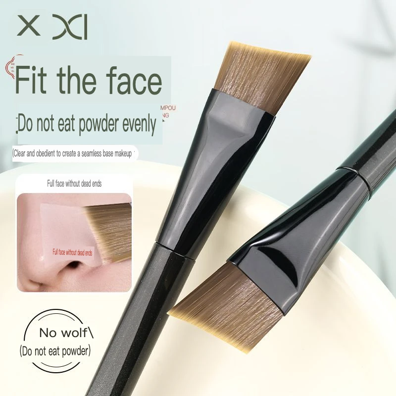 XIXI Ultra-thin, Non-absorbent Angled For Beginners, Seamless Concealer Application, Liquid Foundation Makeup Brush
