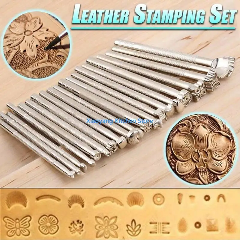 

69hc 20pcs Кожаный инструмент штамповки кожа