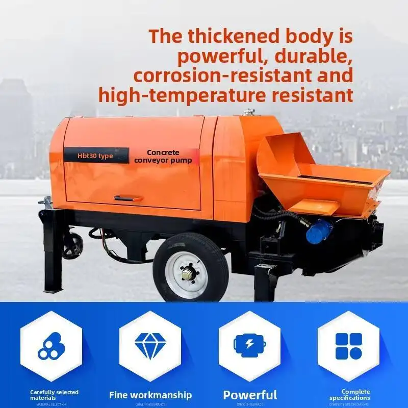 

Concrete Particle Fine Stone Large Diesel Secondary Construction Column Pump Mortar Cement Pouring Feeding Machine