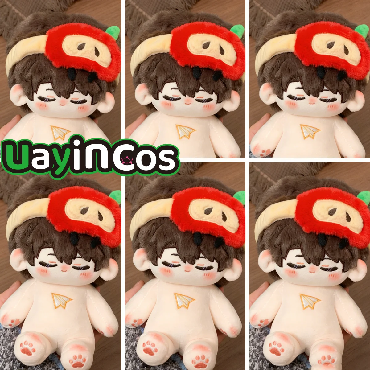 

In Stock 20cm Love and Deepspace Rafayel Sylus Caleb Stuffed Plushies Doll With Skeleton Clothes Pillow Ornament Anime Game Toy