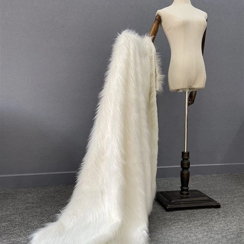 12CM artificial plush fur long haired for DIY plush toy furniture decoration  background Floor Mat fabric
