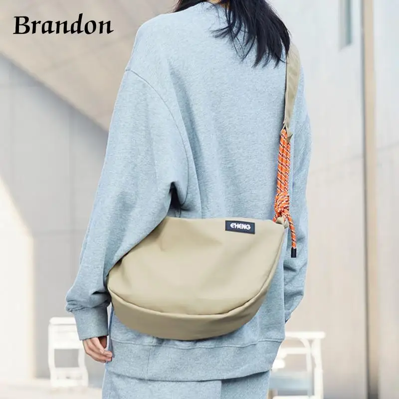 New Dumpling Bag Female Casual Shoulder Oblique Cross -Bag Boys Large -Capacity Sports Riding Bag