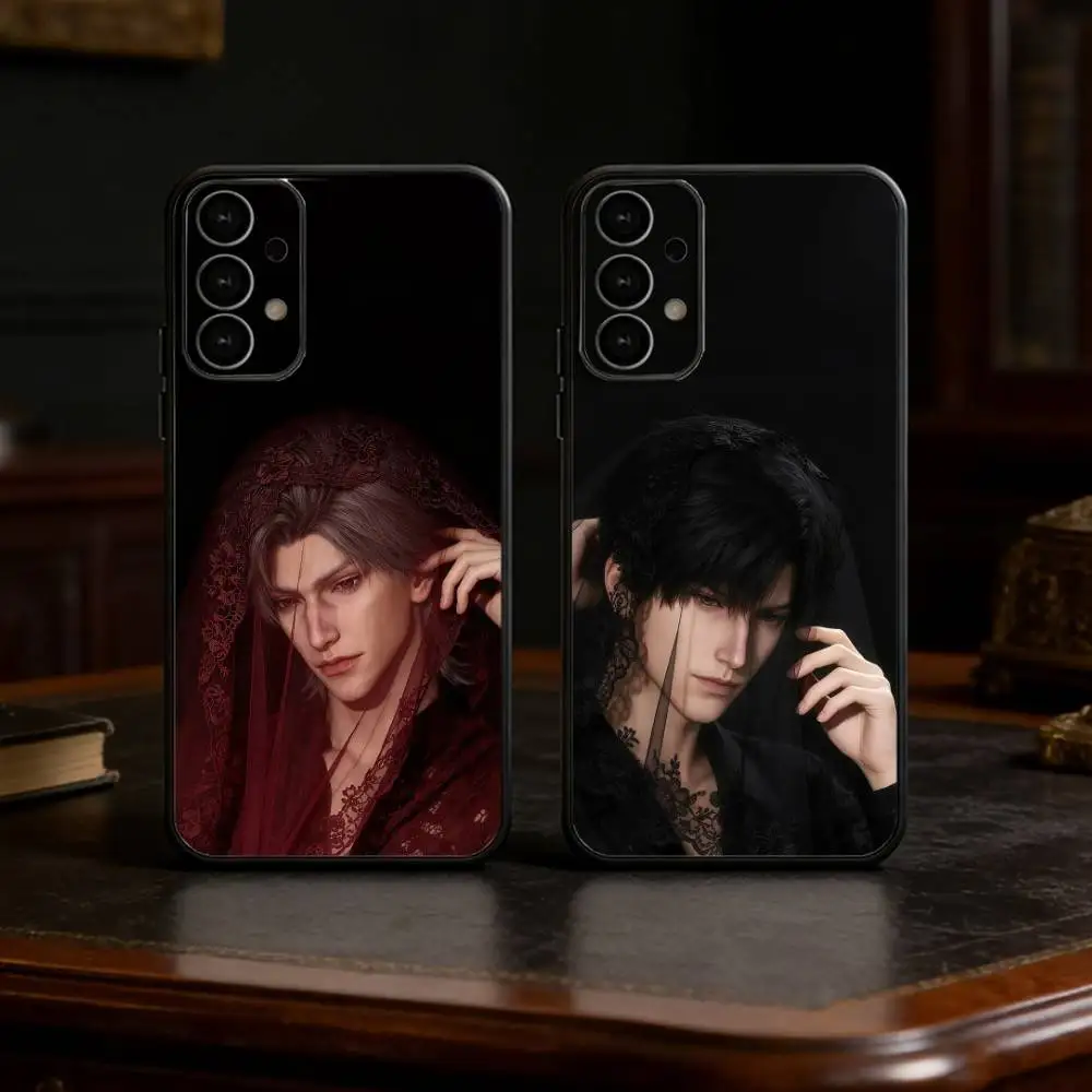 New V-Valko L-Love and Deepspace Phone Case For Samsung S25,24,21,22,23,30,Ultra,20,Plus,Fe,Lite,Note Soft Black Cover