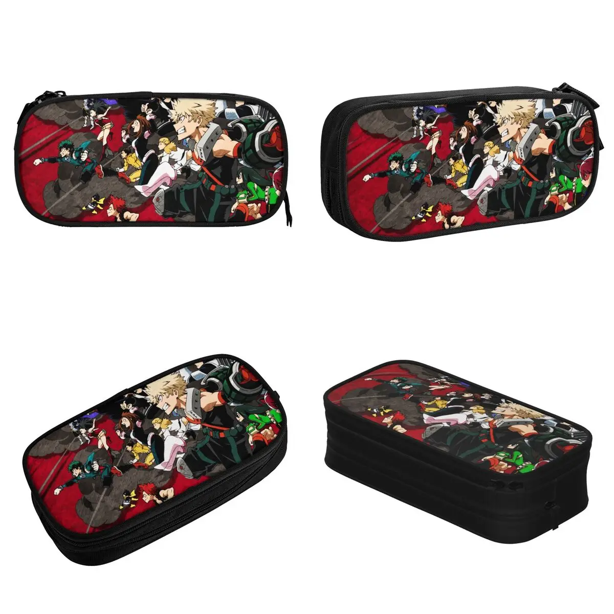 Fun My Hero Academia Pencil Cases Pencil Pouch Pen Holder for Student Large Storage Bags School Supplies Gifts Stationery