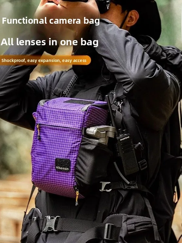 

Сумка для фотоаппарата HIKEMAN, треугольная, с защитой от ударов, на одно плечо, кроссбоди, для хранения и защиты, для уличной съемки