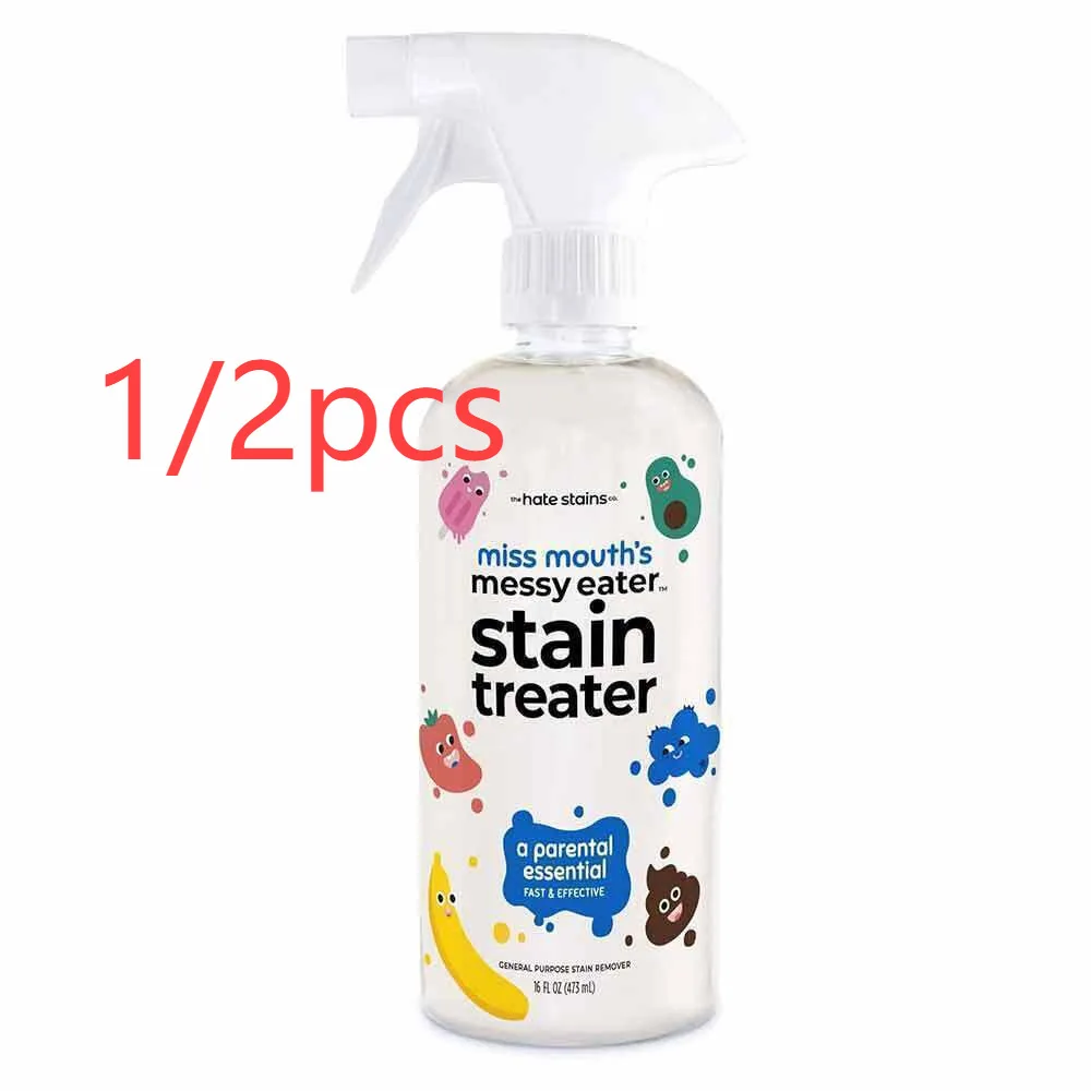 1/2pcs Laundry Stain Remover For Clothes Upholstery Carpet Stain Spray Bathroom Toilet Brush Stain Treatment Spray Kitchen 300ml