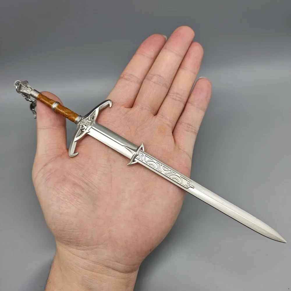 بوابة Baldur 3 لعبة سبيكة محيطية سيف أسلحة العدالة نموذج 1:6 الحرف الحلي الهدايا اللعب سلسلة المفاتيح جمع 22 سنتيمتر #4