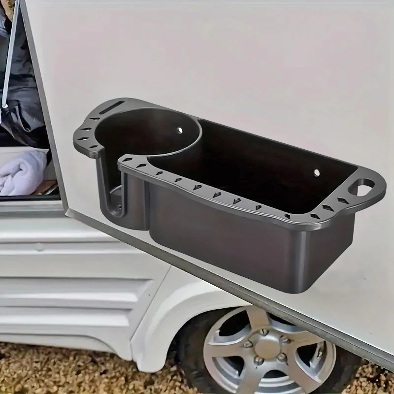 RVs Cup Holder Multifunctional Caravan Storage Box Phone Drink Box Organizer Fishing Cabin Tools Storage Tray RV Accessories