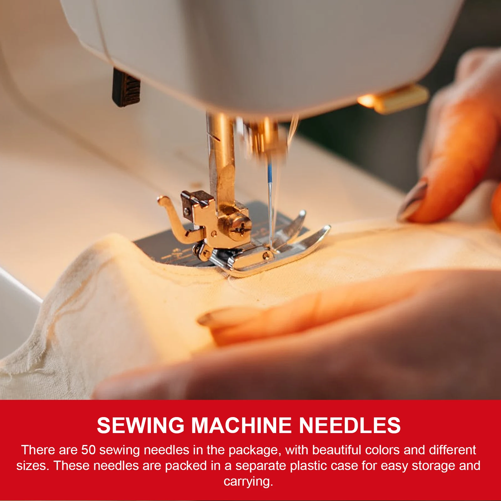 50 قطعة إبر ماكينة الخياطة المعادن دائم مكافحة القفز الإبر ل نسيج الحرير جيرسي قميص الجينز قماش خياطة عالمية #2