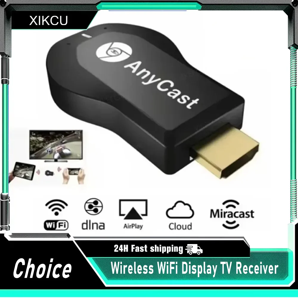 

HDMI-Compatible TV Stick Receiver For IOS Android Screen Mirroring Share Screen 1080P Wireless WiFi Display TV Dongle Receiver