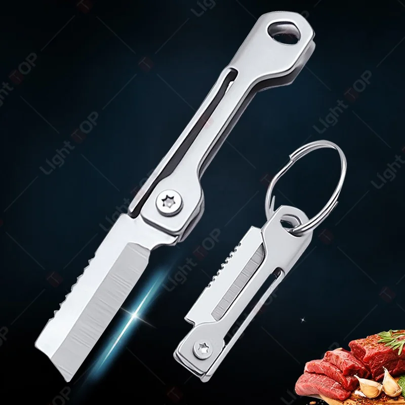 WXCOO Mini Folding Knife Multi purpose DIY Hobby Knife Portable Utility Knife Stainless Steel Pocket Knife Fruit Slicing