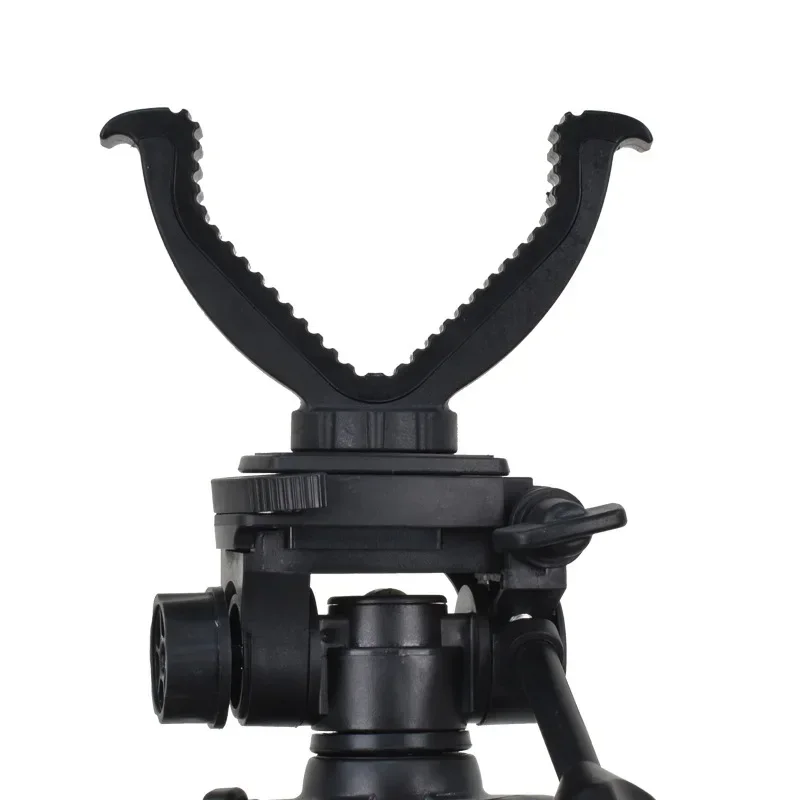 Outdoor Telescopic Tripod Hunting Accessories For Hunting Shooting Stick Rack Aluminum V-Yoke Shooting Rack Universal Camera