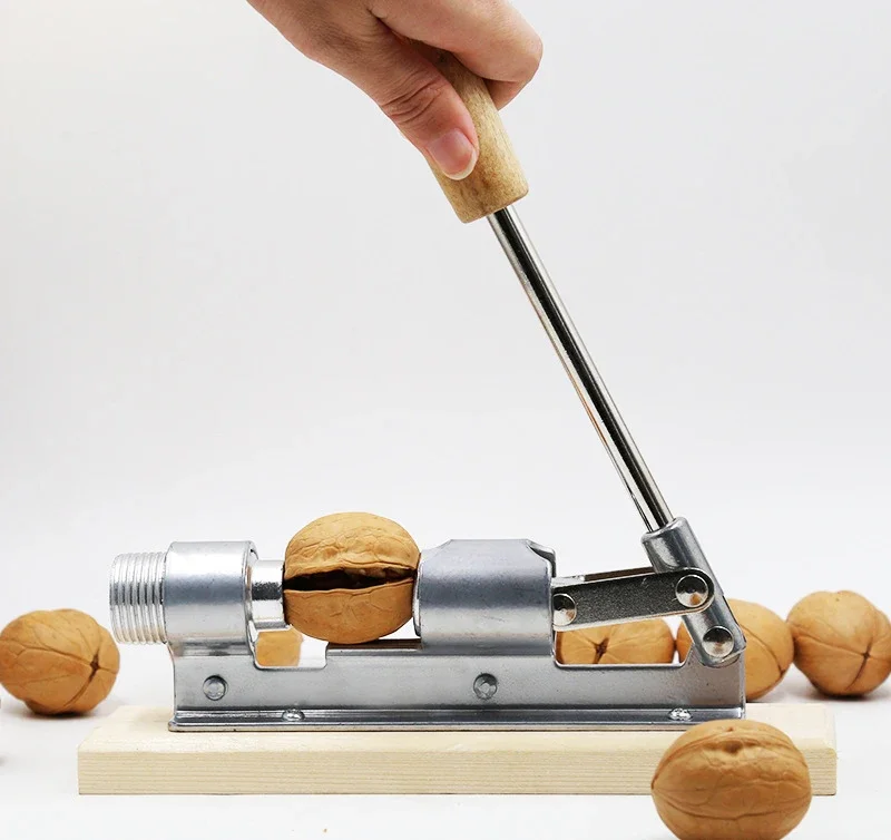 Manual Stainless Steel Nut Cracker Mechanical Sheller Walnut Nutcracker Fast Opener Kitchen Tools Fruits And Vegetables