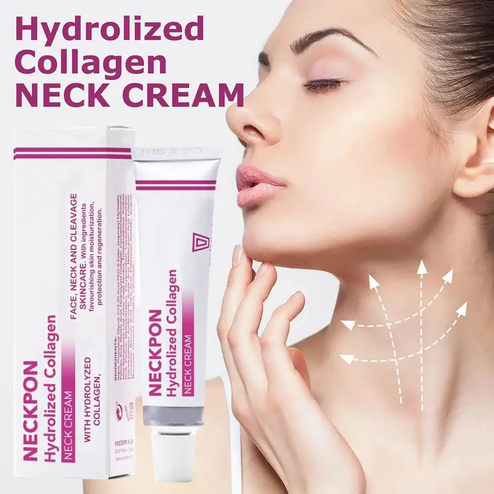 Presidency kpon Hydrolized Collagen Neck Cream, Face Neck, Aleavage Skincare Cream, Hydrolized Collagen Vera, Anti-Age Cream, 3Pcs