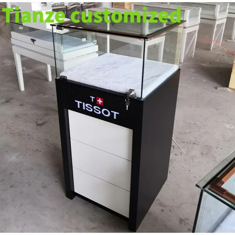 

Customized-high end wood glass jewelry display showcase,jewelry showcase department store custom jewellery showcase kiosk