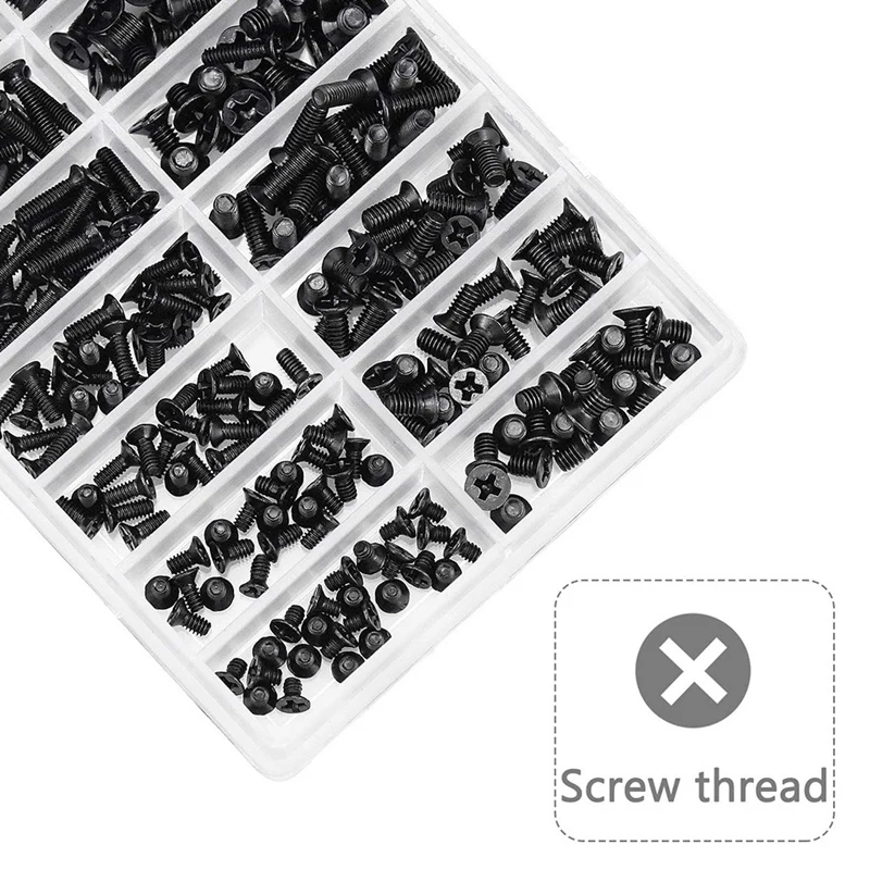 HOT SALE 355Pcs PC Screws Assorted Set M2 M3 M2.5 Computer Screws HDD M.2 SSD Screws For Universal Laptop PC Computer Repair