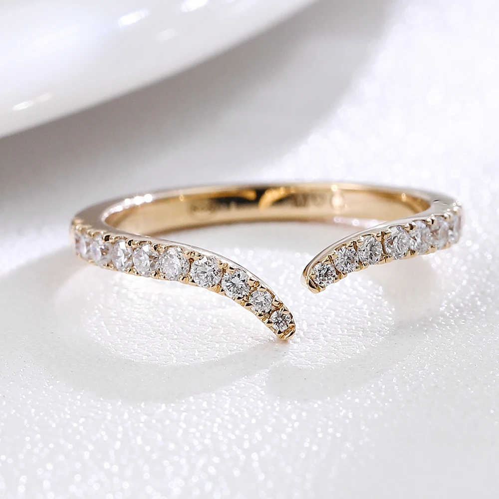 

Provence custom 10K gold lab diamond engagement ring classic wedding ring for women stackeble band annivasary gifts