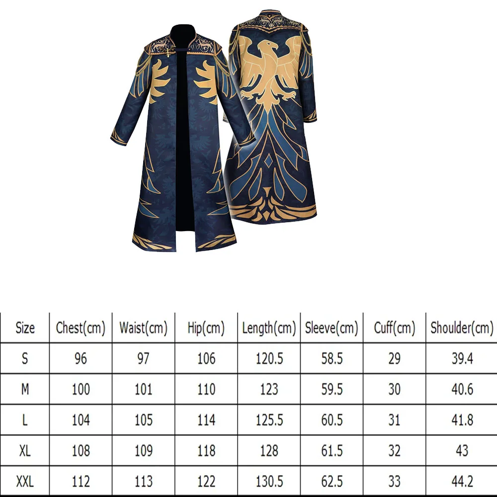 Magician Cosplay Graduation Robe Men Costume Game Legacy Roleplay Man Woman Fancy Dress Halloween Party Role Playing Cloak