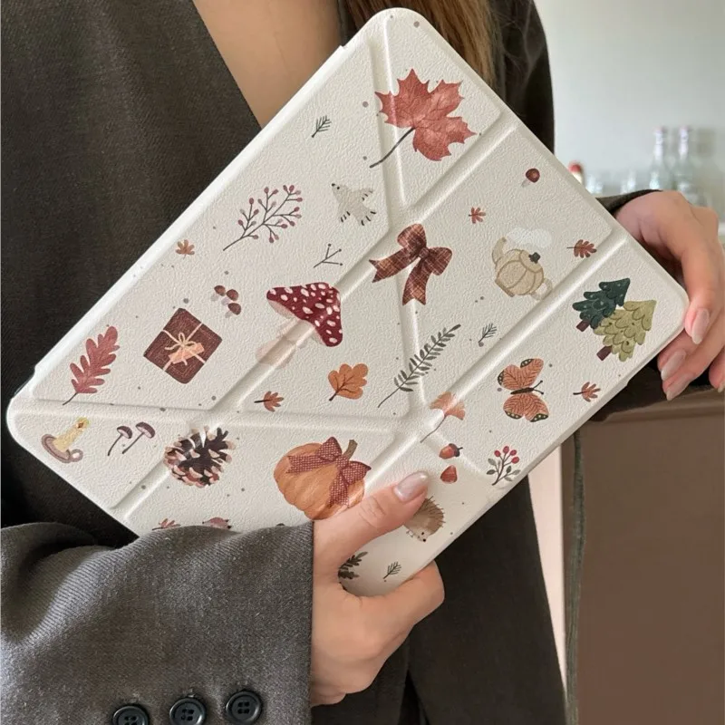 

Autumn With Pen Slot Tablet Case For ipad mini 6 7 ipad 5th 6th 7th 8th 9th 10th 11th/Air 3th 4th 11" 8.3"9.7"10.2"/10.5"/10.9"