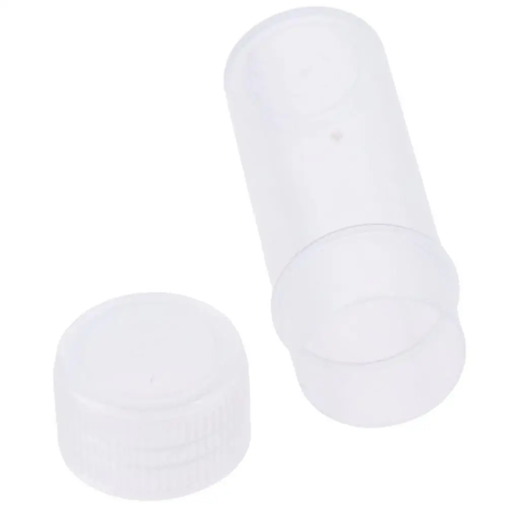 

50PCS Self Standing 5ML Sample Small Bottles Plastic Mini Plastic Vials with Lids Vial Storage Container Small Items