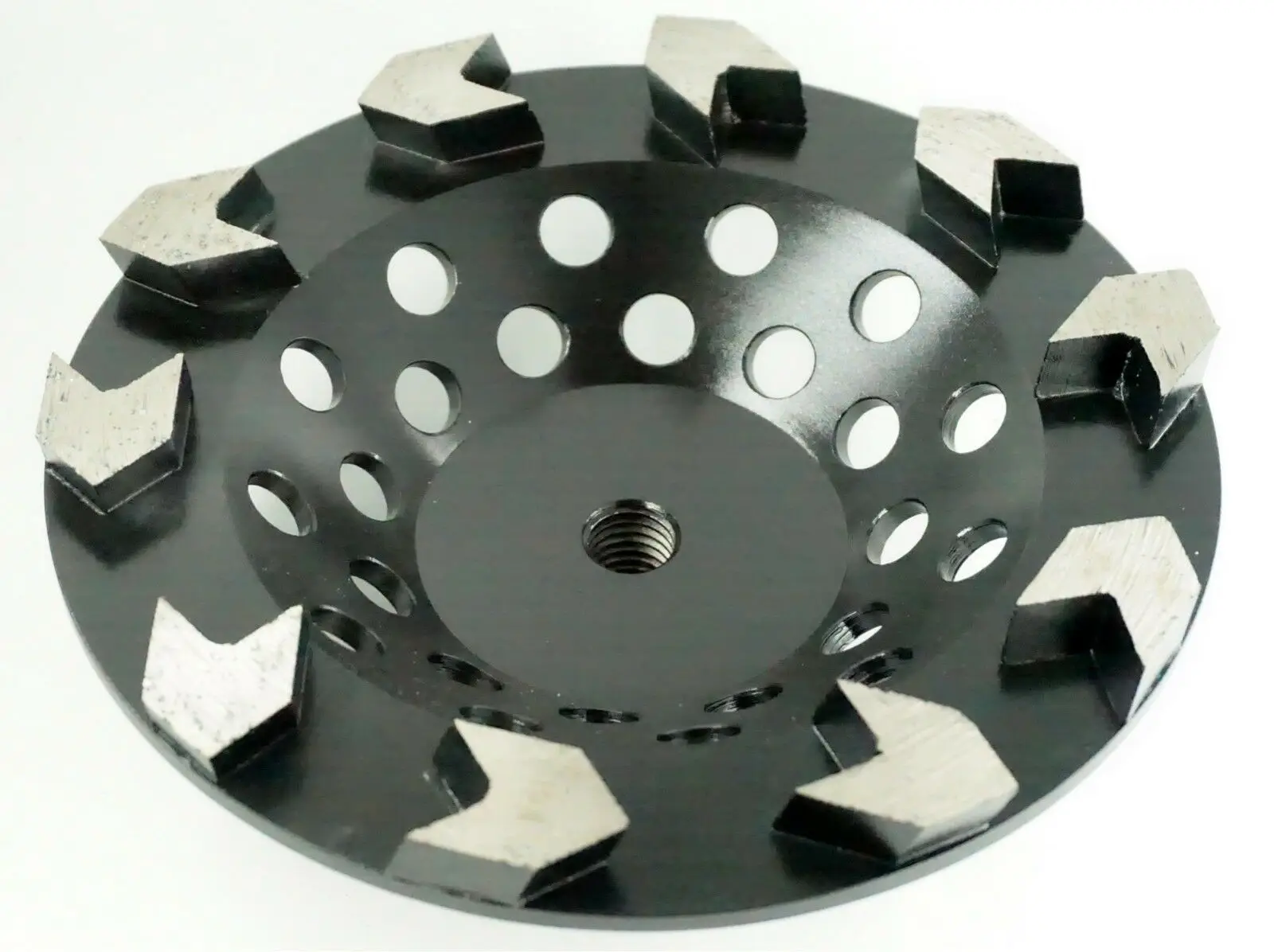 7 "180Mm ลูกศรลูกศรประเภทคอนกรีตเพชรบดล้อถ้วย10 Segs M14 5/8-11 Arbor