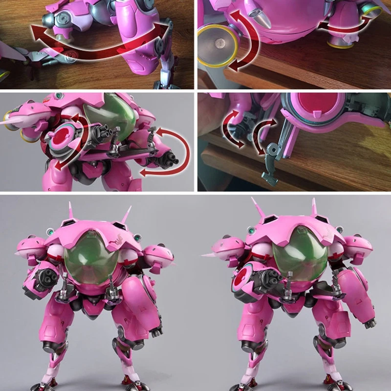 26cm Song Hana Mecha Action Figures Dva Statue Anime Action Figures Pvc Collectible Figurines Model Toys Ornaments Desktop Gifts