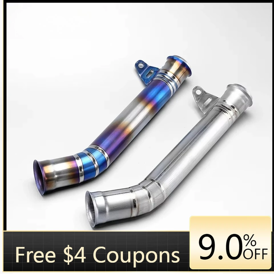 

STLF Duke 690 Mid Pipe New Slip-On Exhaust Titanium Alloy Connect for DUKE690 2012-2017 Compatible with 2013-2017 Models