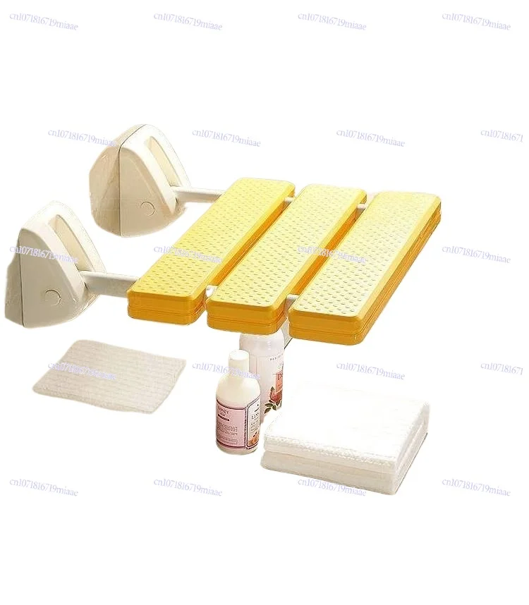

Bathroom Folding Stool Hanging Folding Chair Bath Seat Shower Toilet Bath Wall Shoe Change Sitting Stool Non-slip