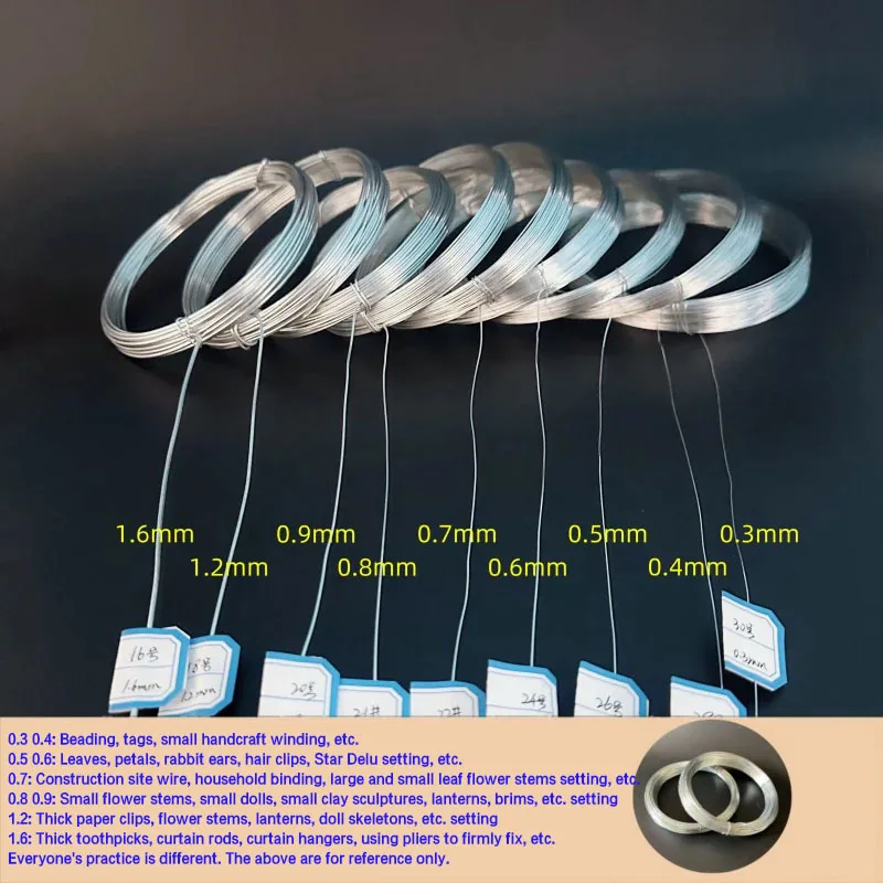 304 Stainless Steel Single Strand Hard Wire 0.02/0.03/0.04/0.05/0.06/0.1/0.12/0.15/0.18/0.2/0.25-2mm Fine Welding Wire for DIY