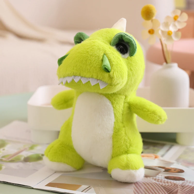 1Pc 25/28Cm Super Schattige Dikke Dunne Kleine Dinosaurus Knuffel Gooien Kussen Kawaii Kamer Decoratie Dinosaurus Cadeau Voor Kinderen