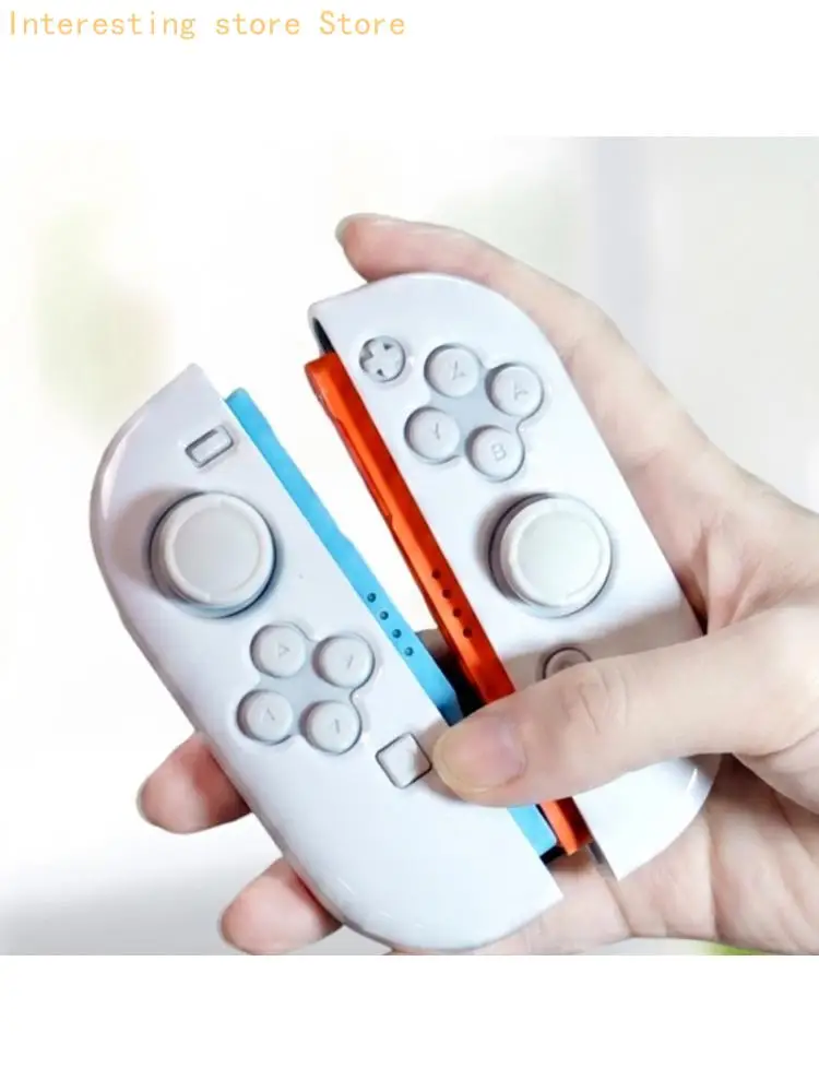 Silicone Face-Control Covers for NS2 Detachable Game Controllers with Raised Button Areas and Thumbstick Openings for Access