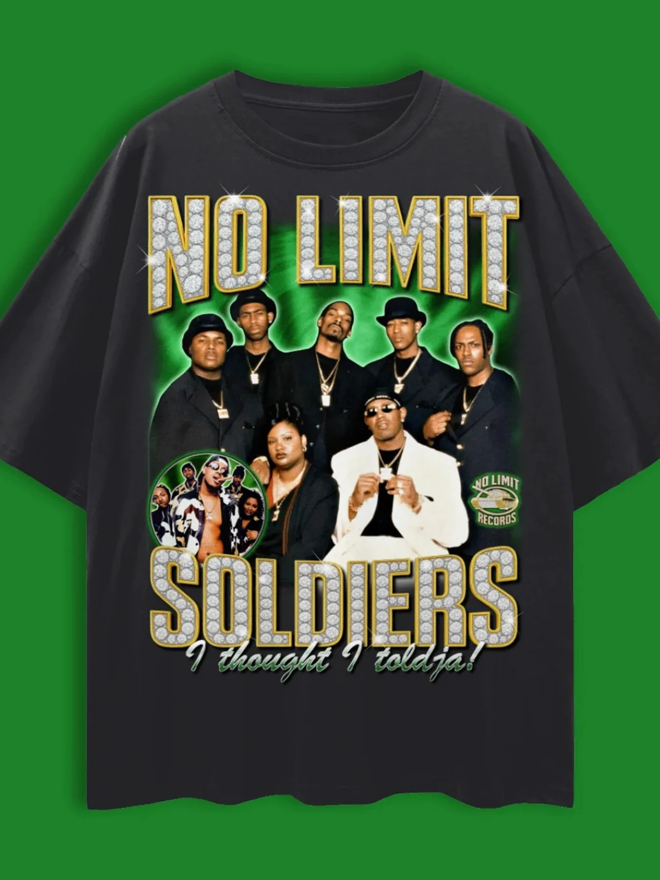 Men's and Women's Unlimited Soldier 100% T-shirts, Soft, All-season Casual Street Style Must-have Items, Versatile Four-season Style, Affordable Daily Wear and The Perfect Gift for Fans and Friends - 220G