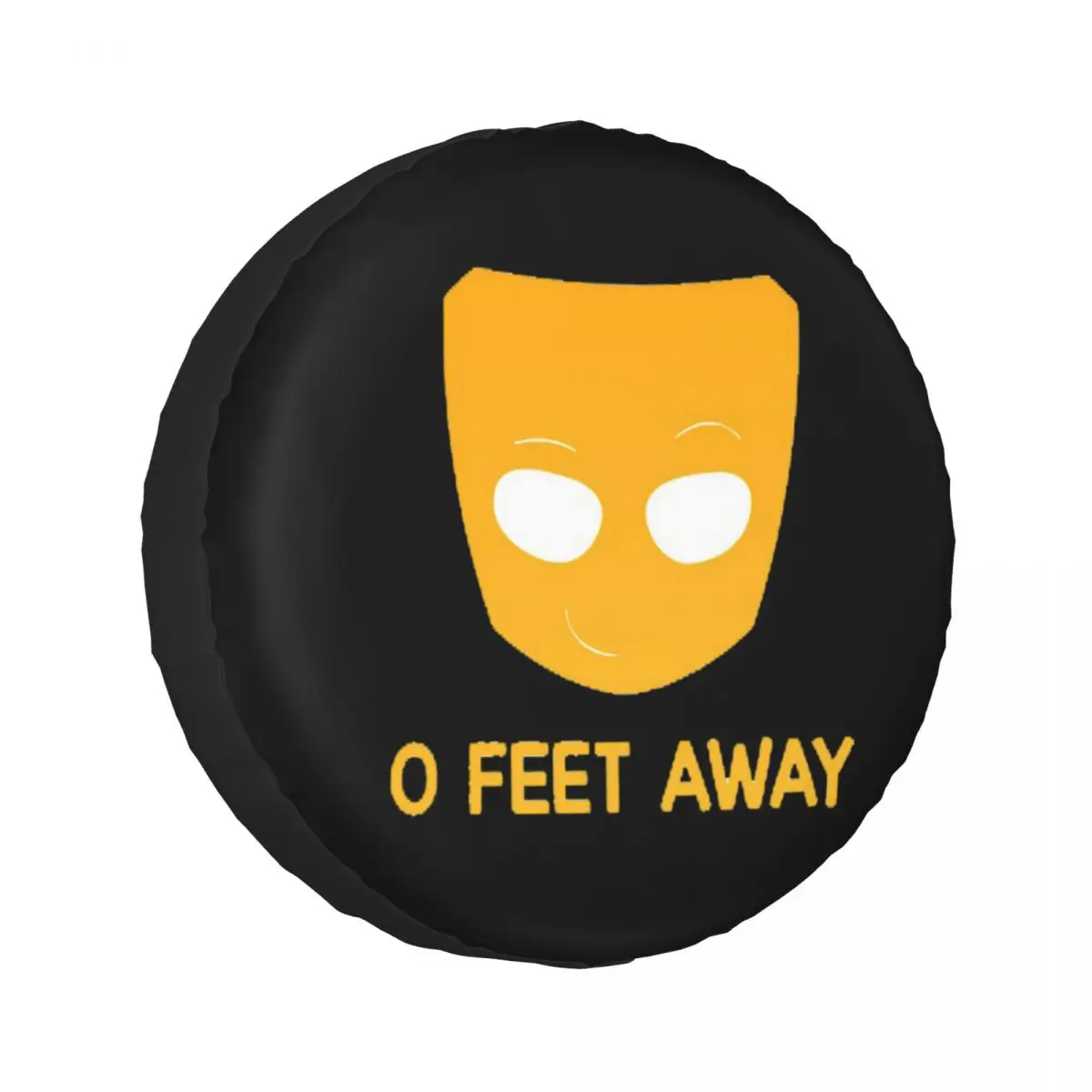 

Grindr O Feet Away Essential Spare Tire Cover for Jeep SUV RV 4WD Mitsubishi 4x4 Wheel Protector Covers 14" 15" 16" 17" Inch