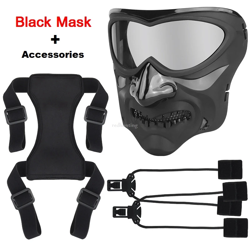 Shooting Mask Night Knight Mask Film Props Outdoor Tactical CS Games Protective Mask Halloween Decoration Movie Equipment