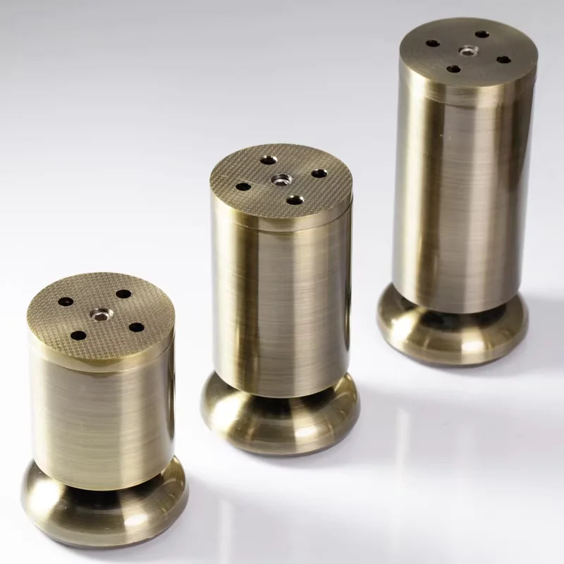 8CM-15CM Antique Copper Adjustable Furniture Legs Zinc alloy Table and Chair Sofa Cabinet Sofa Bed Support Feet with Screws