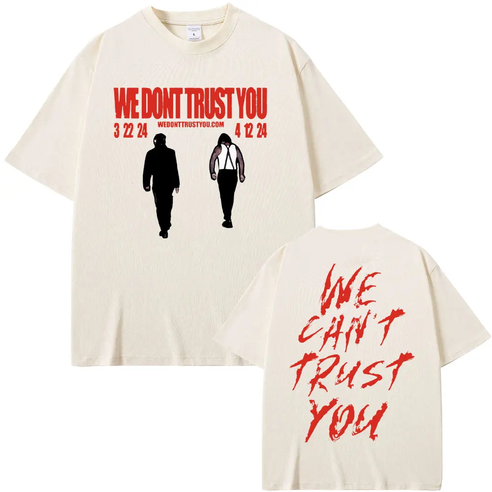 

Rapper Future & Metro Boomin New Hip Hop Album We Don't Trust You Oversized Graphic T-shirt Men Women Casual Pure Cotton Tshirt