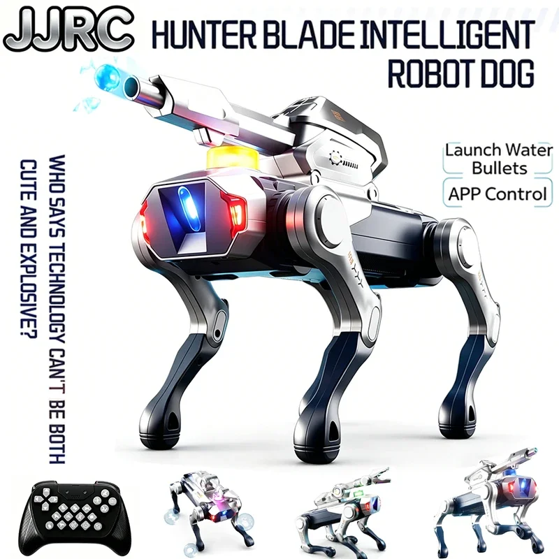 JJRC R41 Pro Intelligent AI RC Robot Dog Voice Dialogue APP Remote Control Programming Singing Dancing Machine Dog Kids Toys