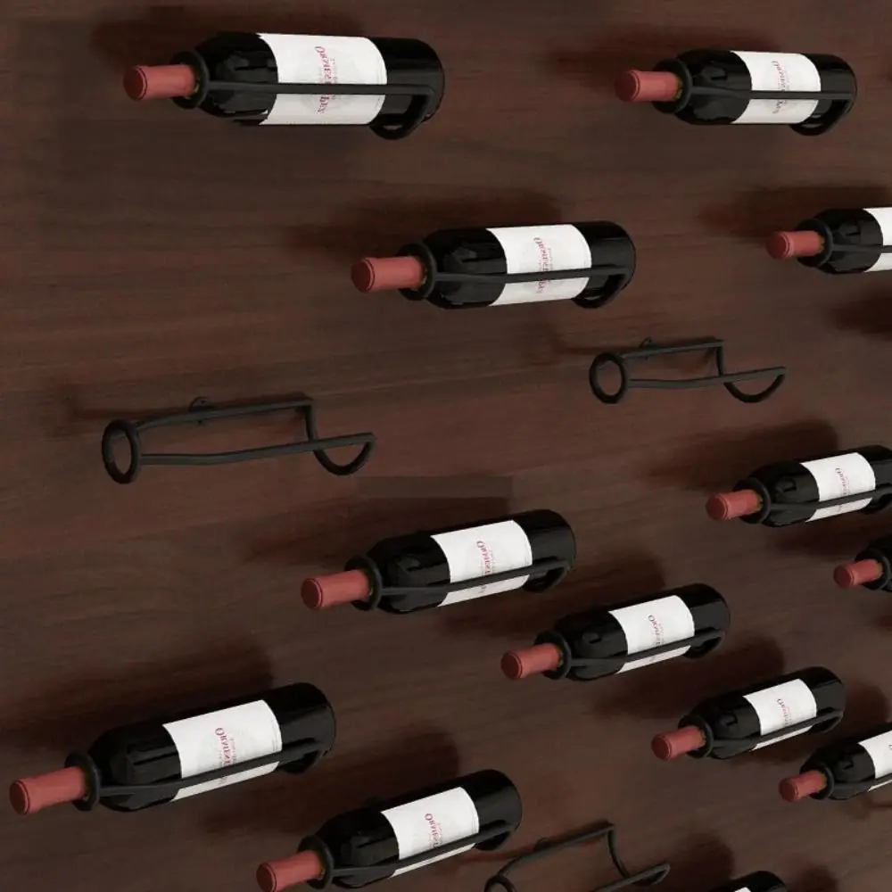 

Home Decoration Wall-Mounted Wine Rack Simple Modern Easy Clean Wine Display Holder Metal Wine Support Shelf Stand Wine Cellar