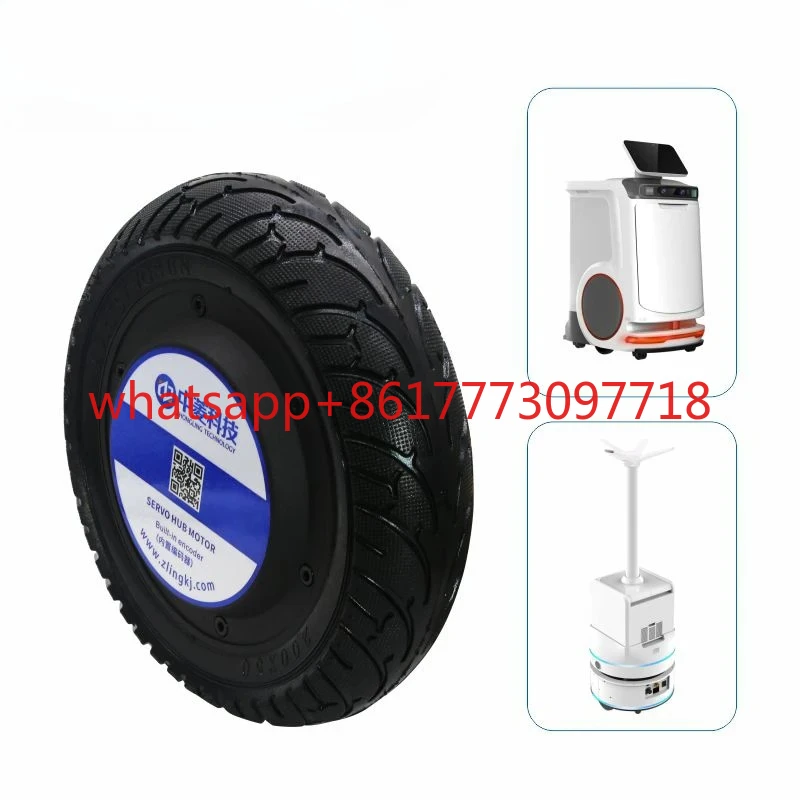 

Технология 8-дюймовый серводвигатель с ступицей колеса, нагрузка 100 кг, комплект привода «один-два», медицинский робот постоянного тока