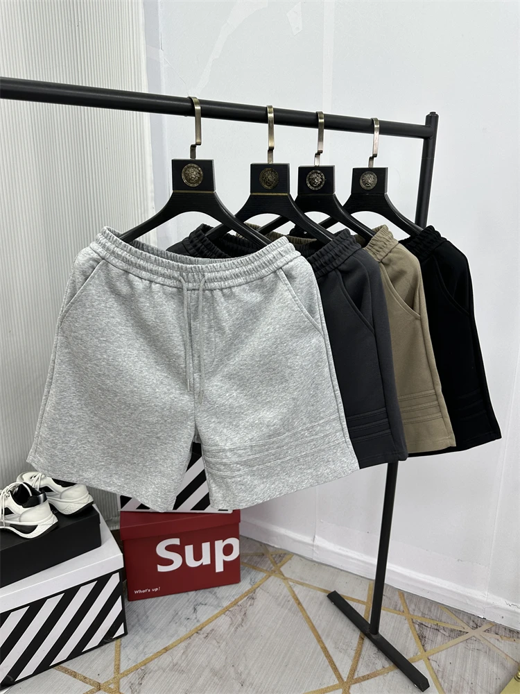 

Faionable Trendy Air Layer Elastic Waist Simple Match Five orts Men Summer New Casual orts Trendy Straight Leg ort Pants