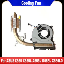 Original For ASUS X555 X555L A555L F555L K555L X555LD X555LP X555LJ X555LF Laptop Cooling Fan With Heatsink 13N0-RPA0101 S7A0102