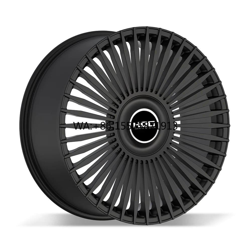 

Deep Dish Turbine Style Car Wheel Rims Matte Black Machined Face Forged Alloy Wheels 19 20 21 22 23 24 Inch for Luxury Vehicles