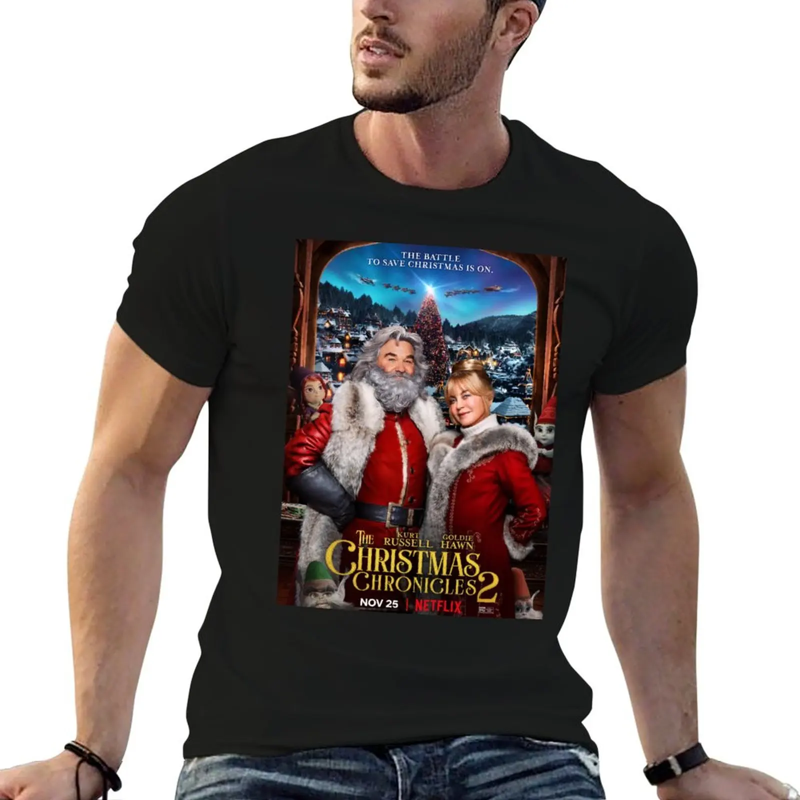 The Christmas Chronicles 2 (2020) T-Shirt t shirt personalised t shirt custom print man t shirt summer T-shirt