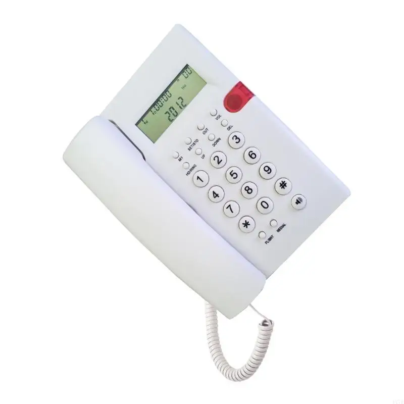 4X7E K010A-1 Landline Phone Desk Corded Telephone for Home/Hotel/Office English