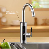 3000W 220V Electric Kitchen Water Heater Tap Instant Hot stainless steel Water Faucet Heater Cold Heating Faucet Water Heater