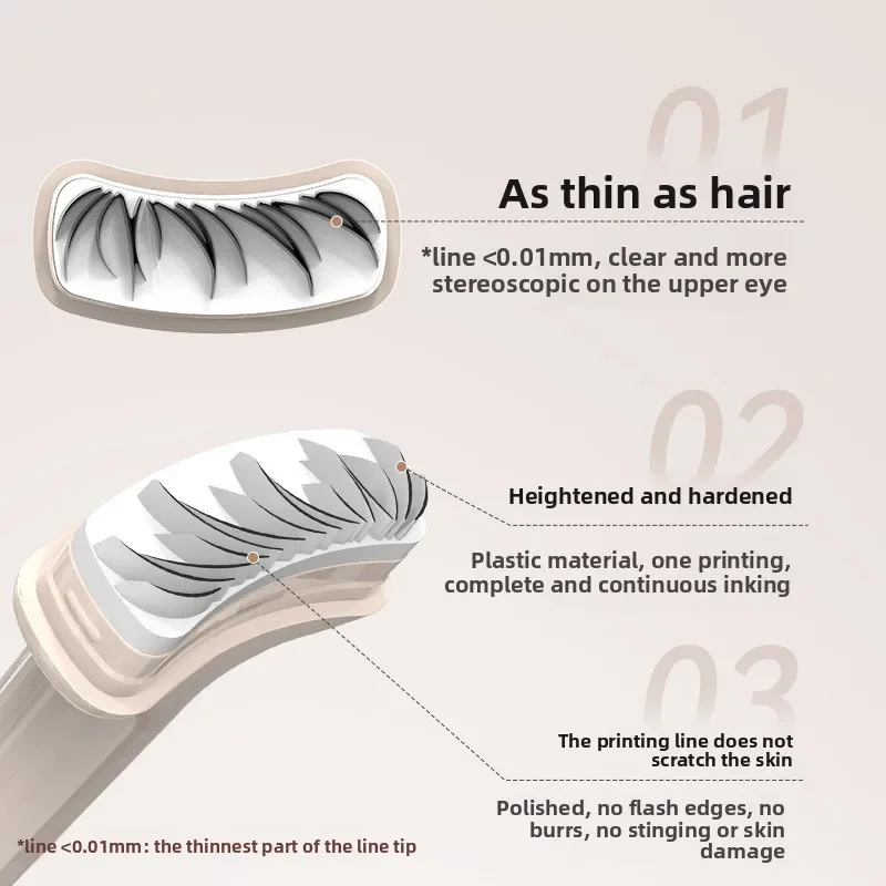 DEZONE Double tête cils inférieurs joint maquillage produits originaux ensemble imperméable et sans bavures crayon Eyeliner liquide noir